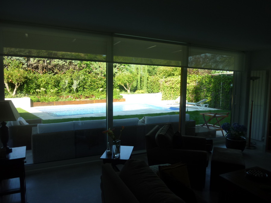 Integración salón - piscina