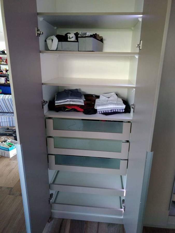 Interior armario vestidor