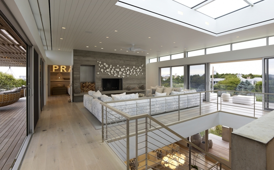 Interior casa frente al mar en NY