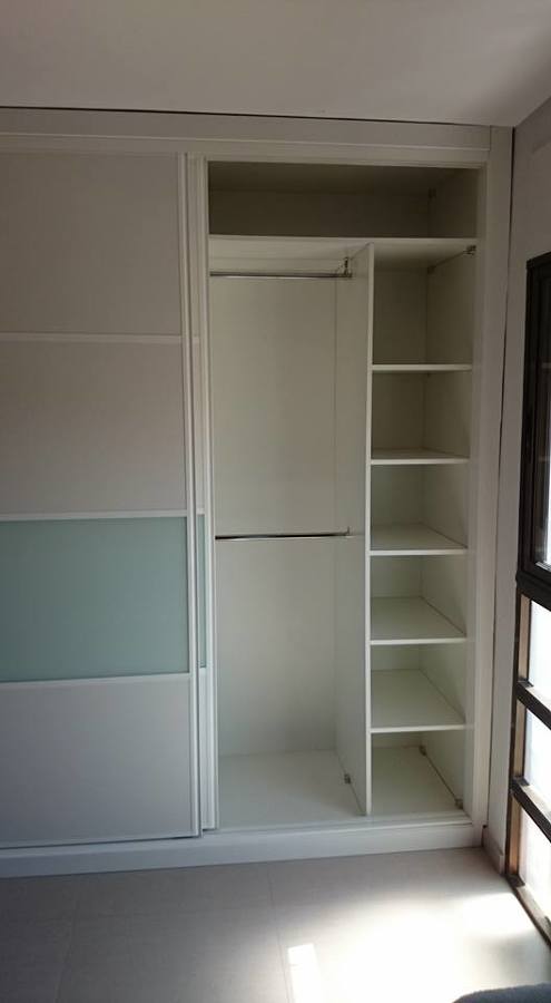 Interior de armario en melamina blanco