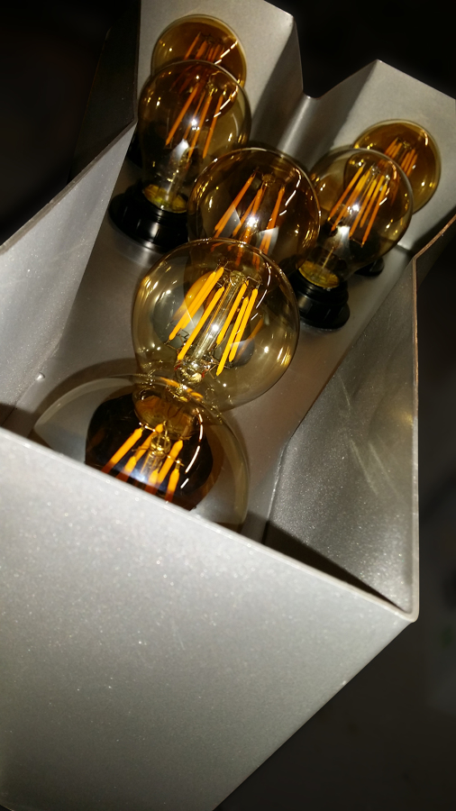 Interior de las letras de aluminio