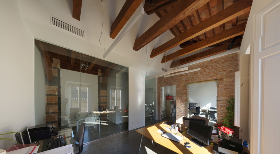 Interior del estudio rehabilitado