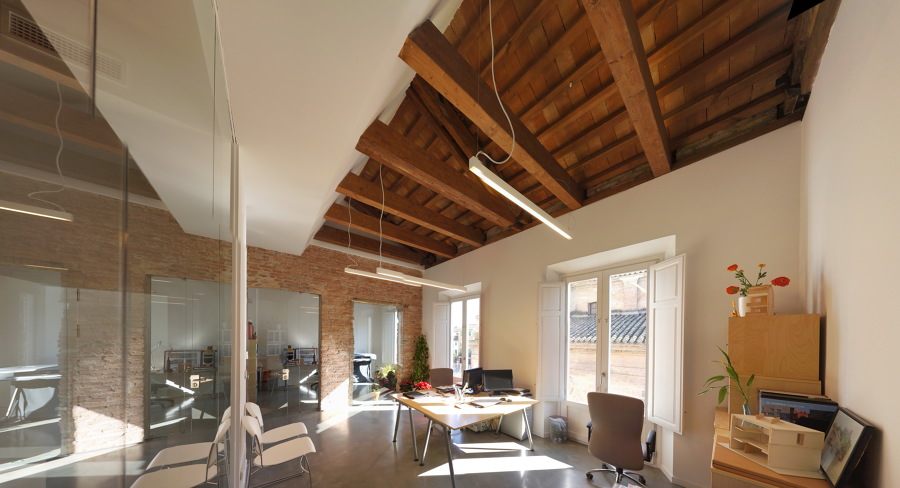 Interior del estudio rehabilitado