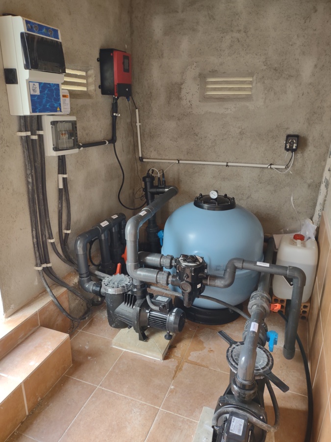 Interior del local técnico.