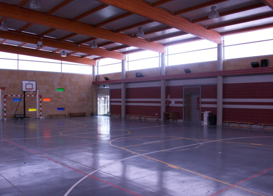 Interior del pabellón deportivo