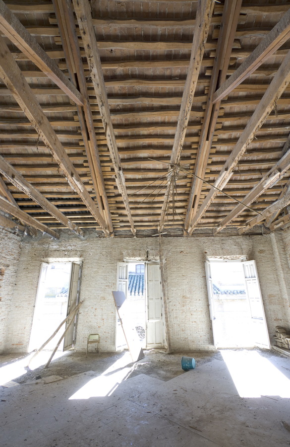 Interior previo a la rehabilitacion