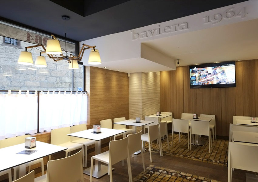 Interiorismo en Salamanca, cafetería Baviera