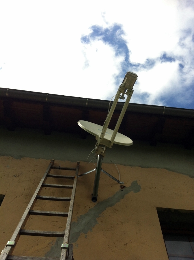 Internet rural vía satélite