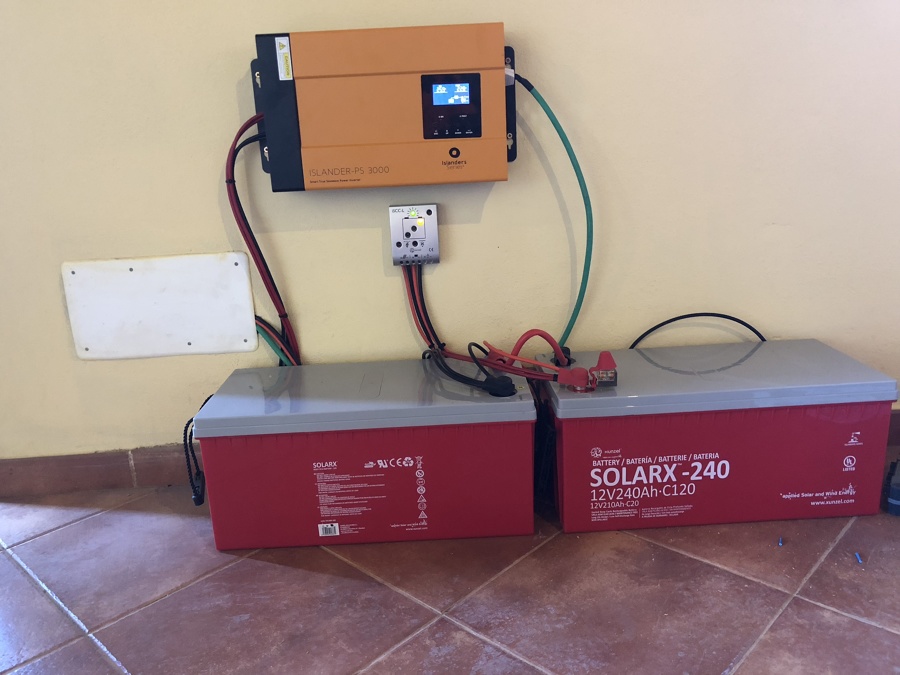 Inversor regulador y baterias