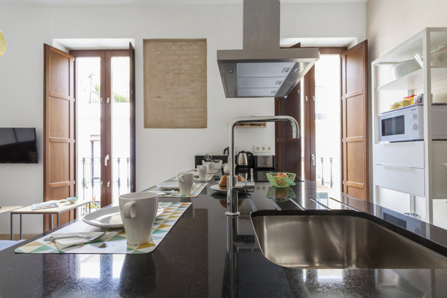 isala de cocina de mármol