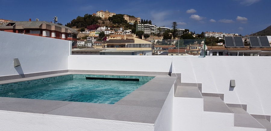 Jacuzzi en terraza