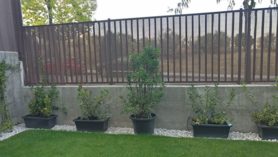 Jardín antes del trabajo