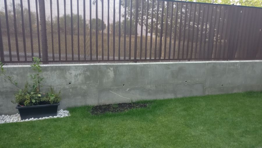 Jardín antes del trabajo