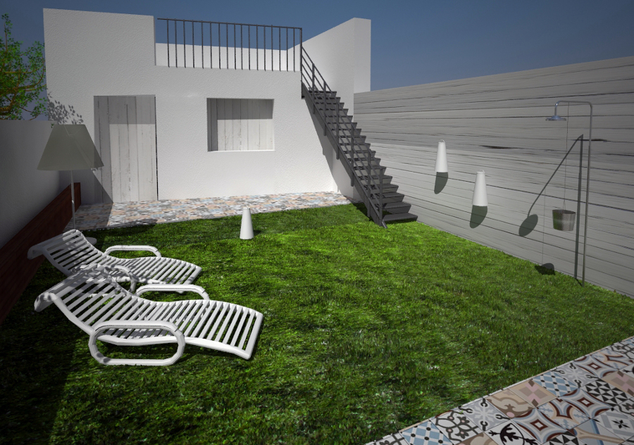 Jardín renderización.
