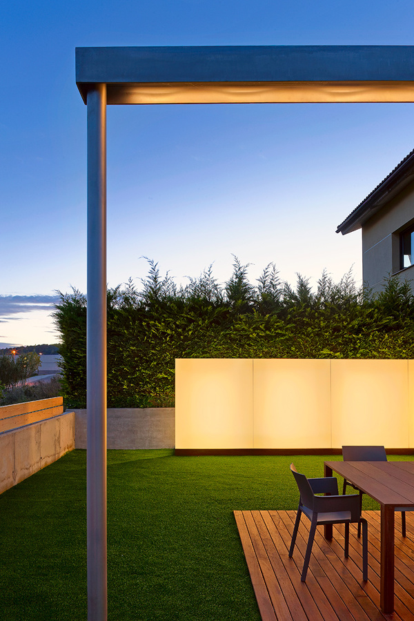 jardin retroiluminado