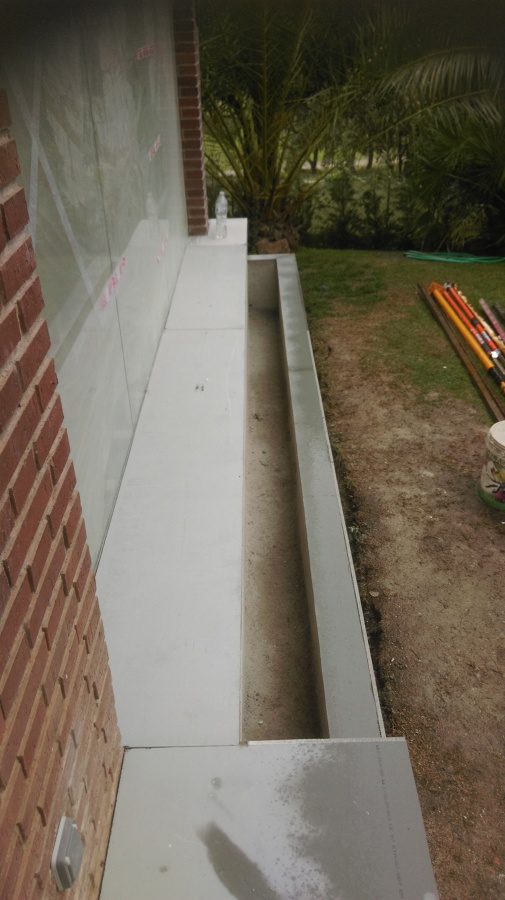 Jardinera en proceso