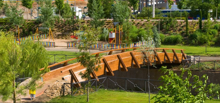 Jardines en espacios públicos