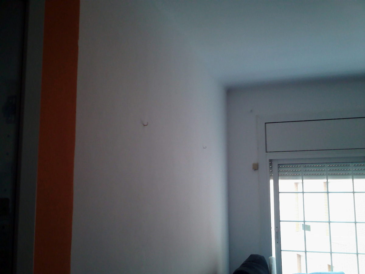 Paredes del salón tratada y pintada