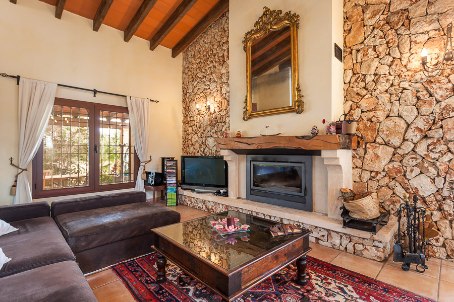 La calidez de la chimenea