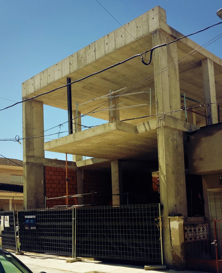 La estructura terminada