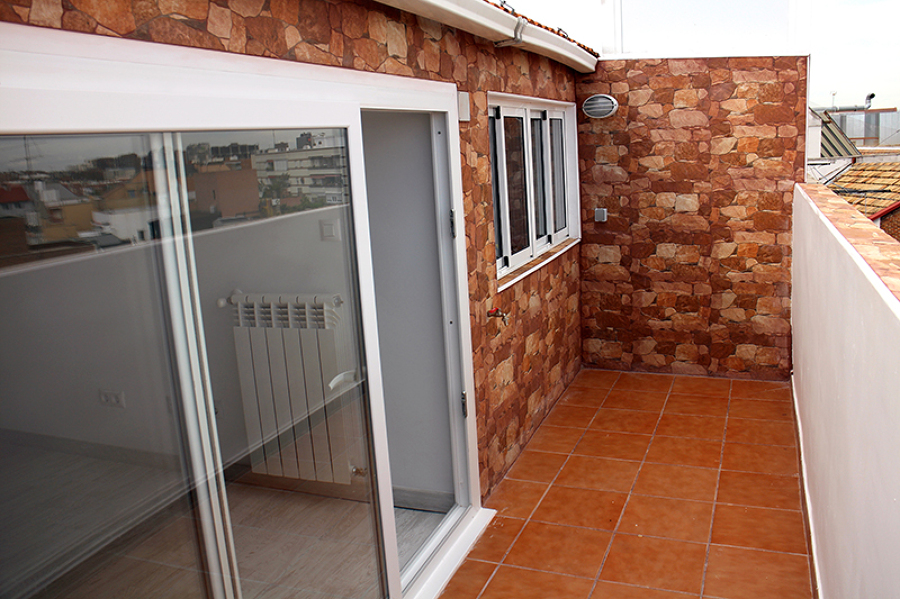 La terraza queda totalmente reformada