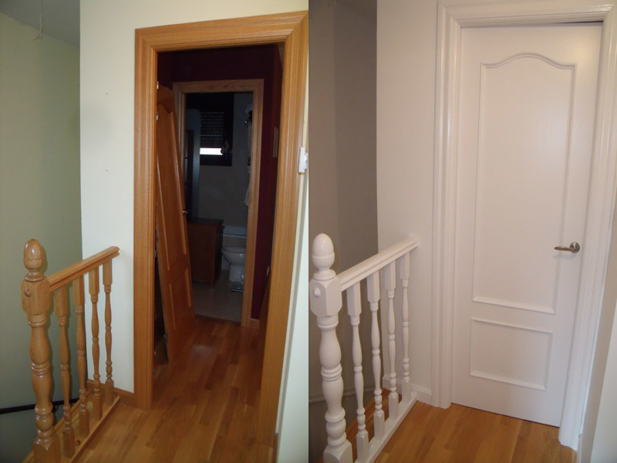 lacado de puertas en cabina