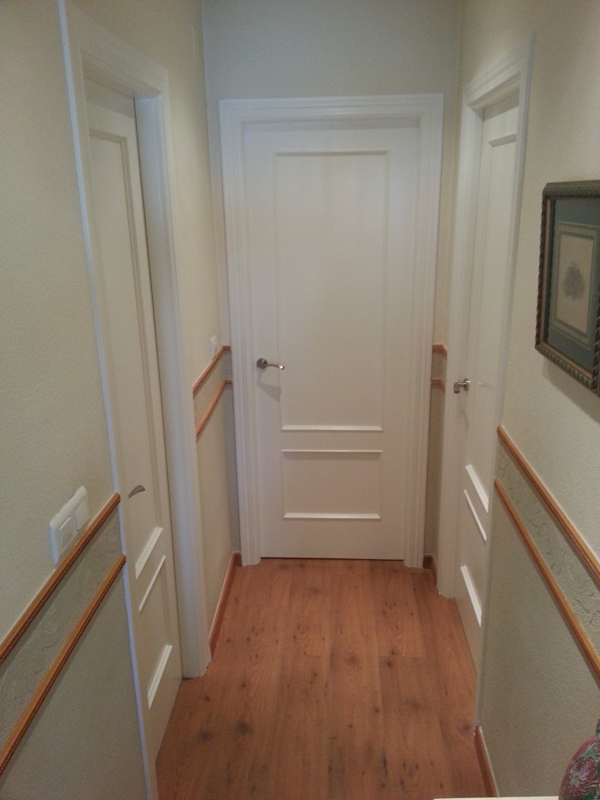 Lacado puertas de paso en blanco 