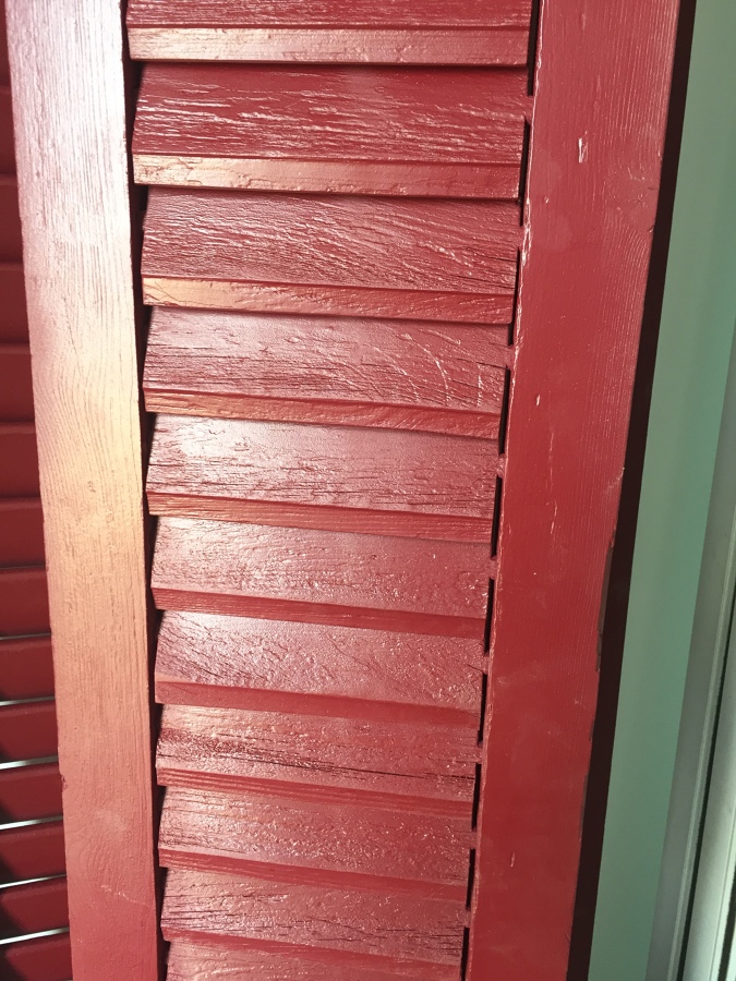 Lamas persiana en posición sin paso de luz ( cerrado)