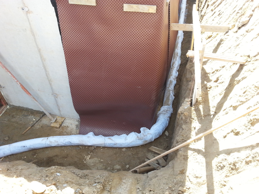 Lamina drenante y drenaje paso 3