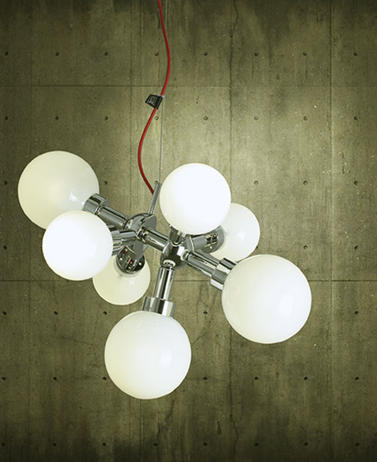 Lámpara de cristal retro