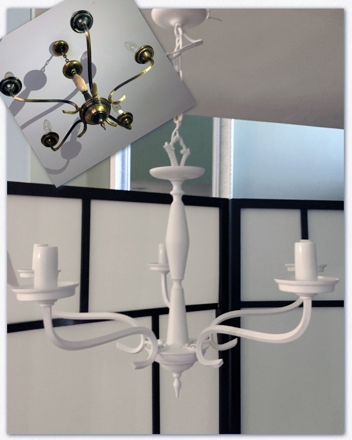 Lampara restaurada, actualizada y con nuevo cableado