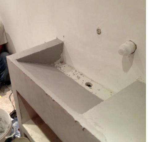 Lavabo-capas micrcemento