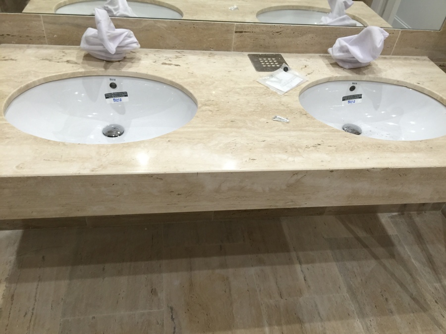 Lavabo doble seno a medida