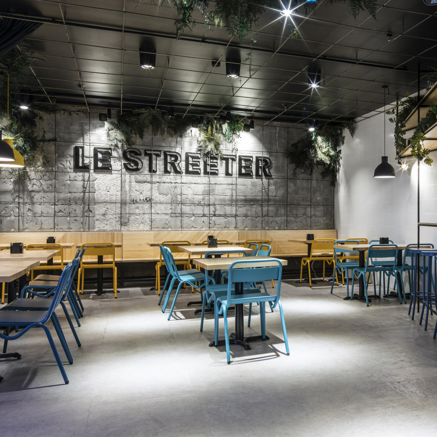 Le Streeter, vista del comedor