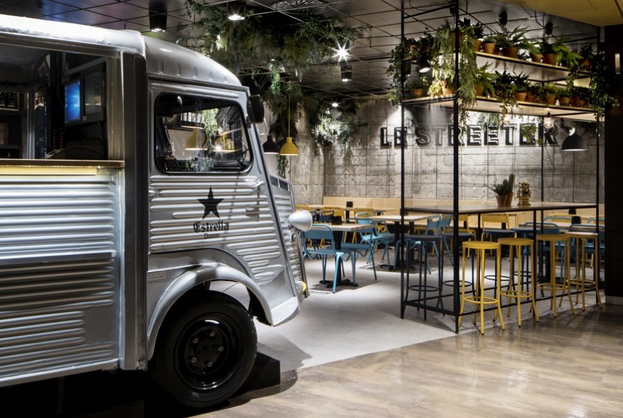 Le Streeter, vista del comedor