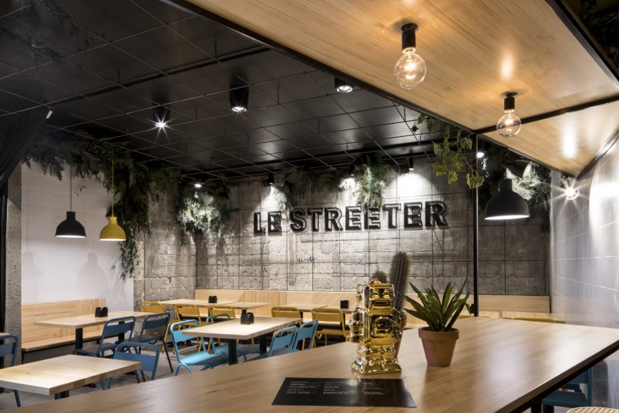 Le Streeter, vista del comedor