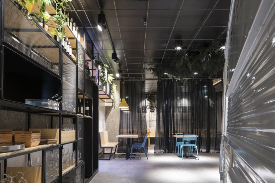 Le Streeter, vista del comedor reservado