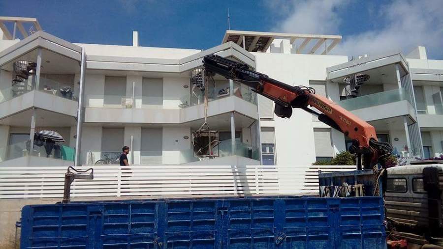 LECHADA ARMADA DE HORMIGÓN POR TERRAZZA EXTERIOR