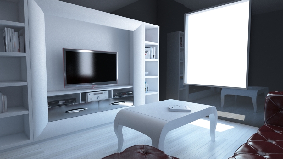 Librería y zona salón