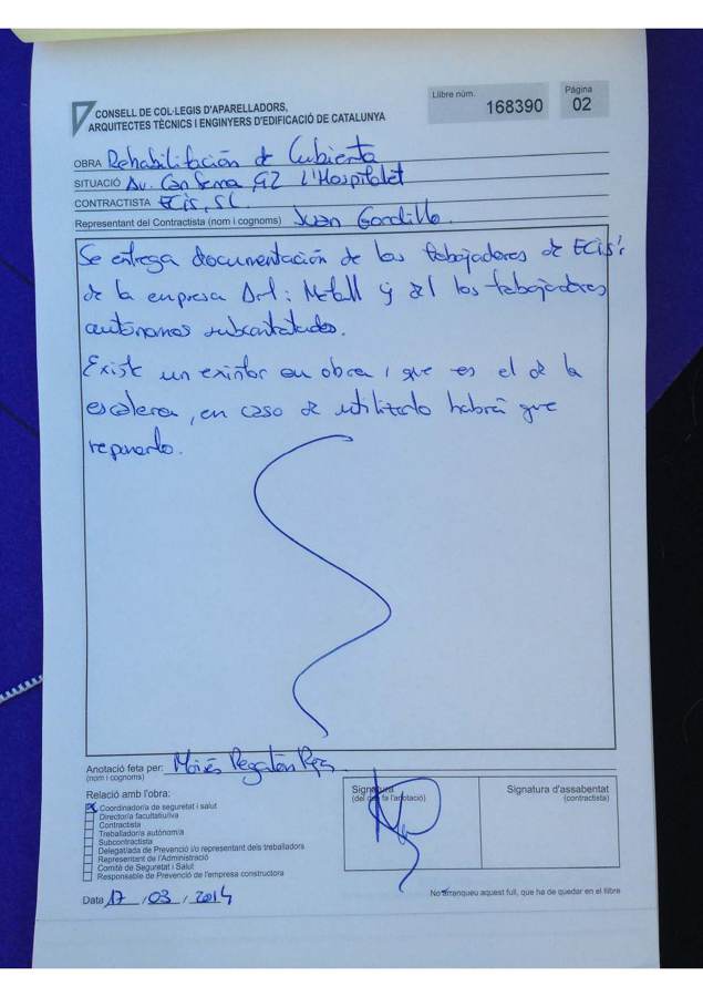 Libro de Incidencias