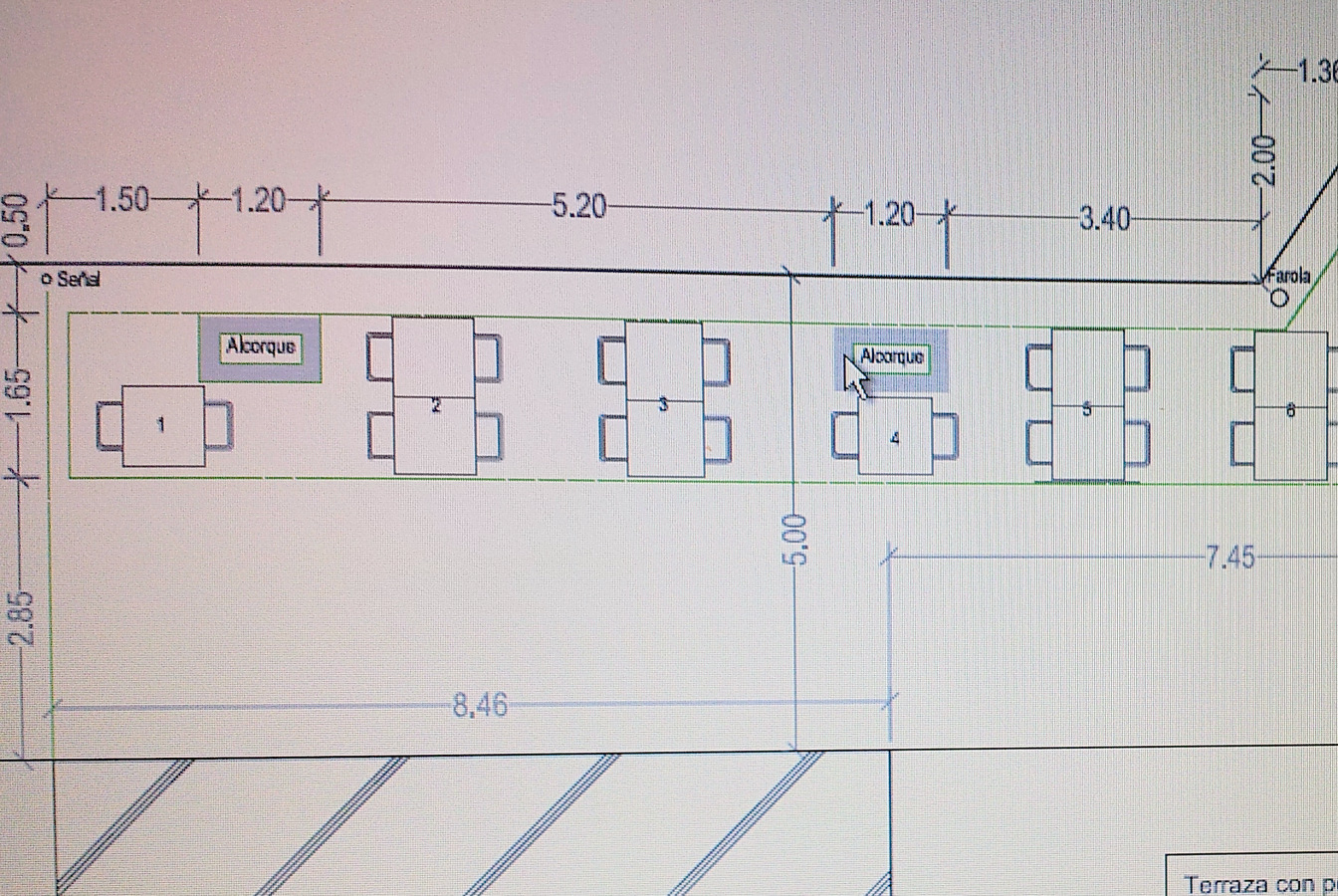 Licencia de terraza de veladores.
