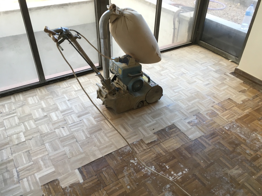 LIJADO Y NIVELADO DE PARQUET CON EL ANTIGUO 