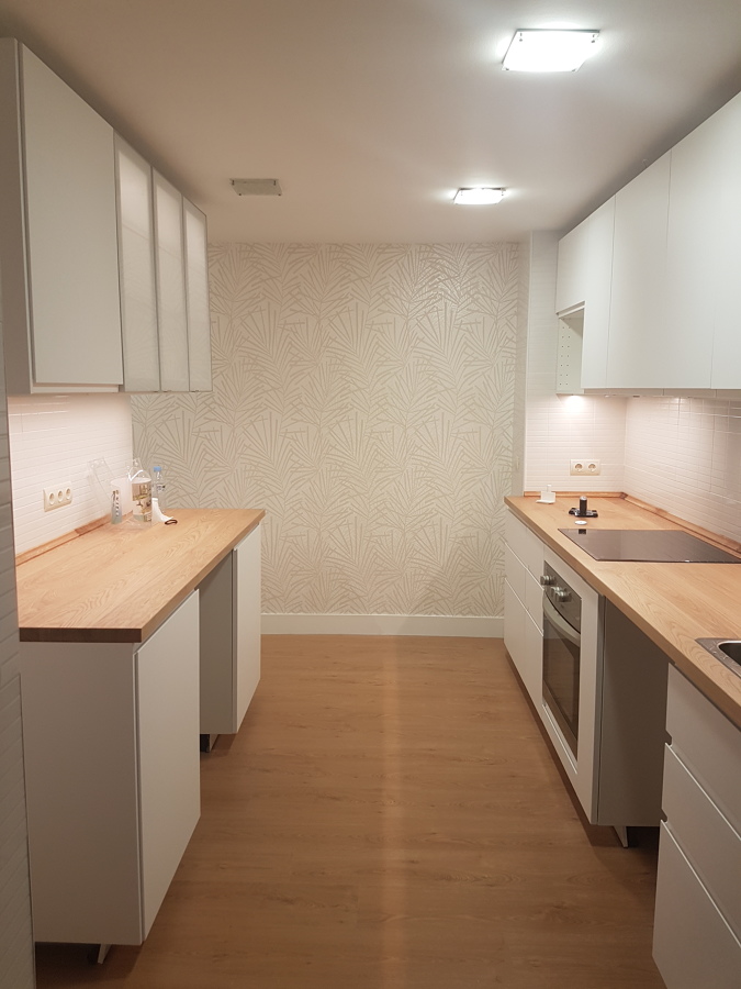 Limpieza cocina después de obra