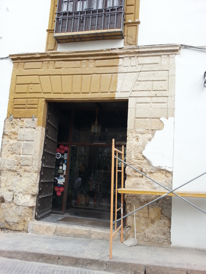 Limpieza con chorro de arena para eliminación de pintura