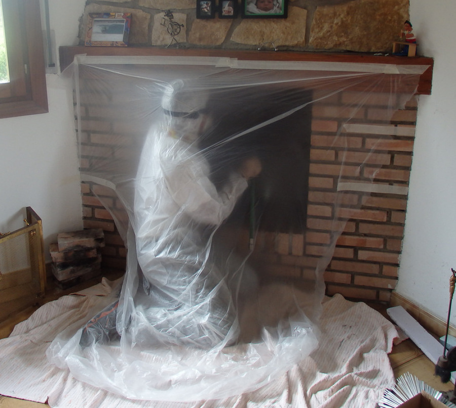Limpieza de chimenea desde el interior