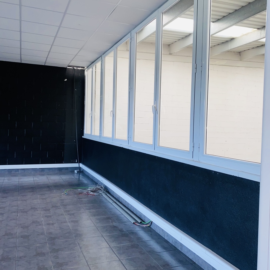 Limpieza de cristales de pabellon