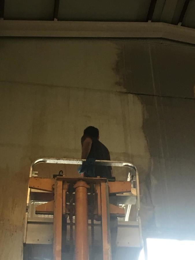 LIMPIEZA DE PAREDES DE PIEDRA EN ALTURA