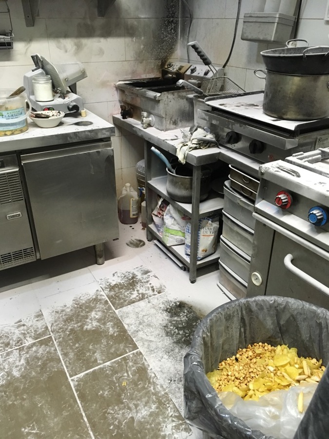 Limpieza tras incendio