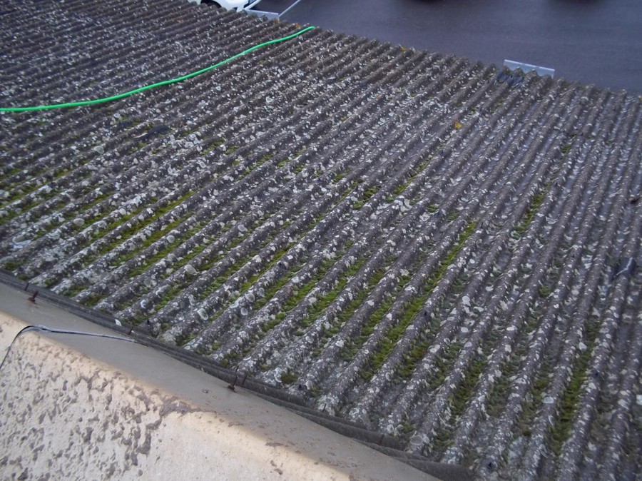 limpiza de cubierta de uralita