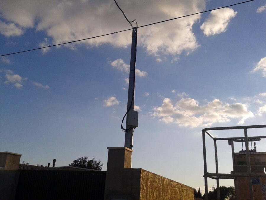 linea de bt trenzado al 3*50+54.6 a poyo de 11mts